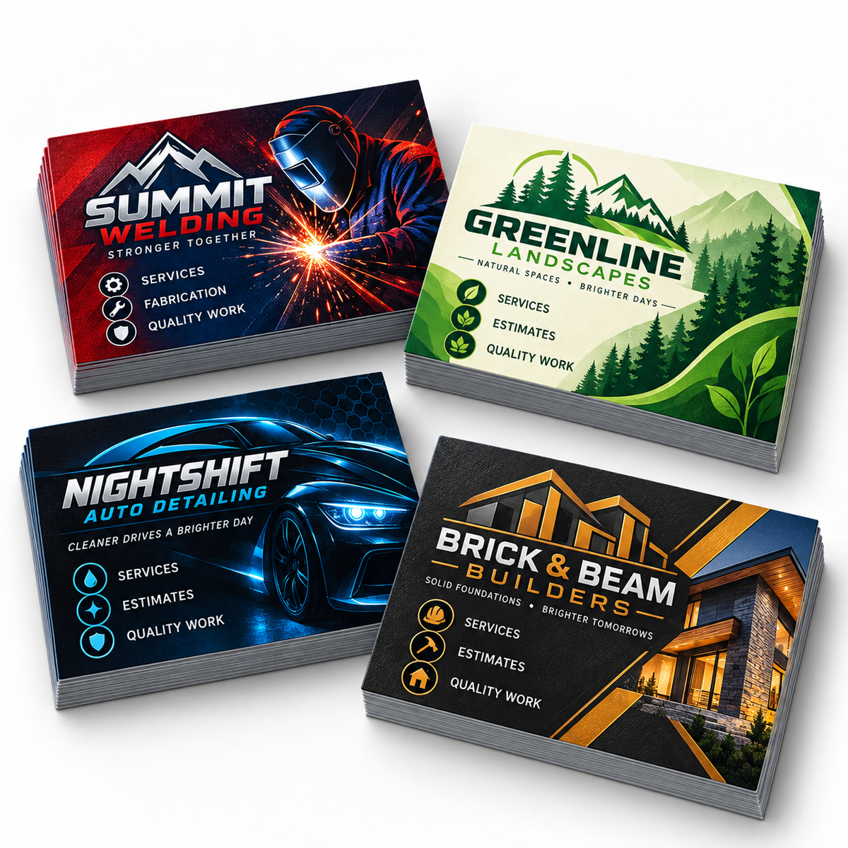 Custom printed business cards