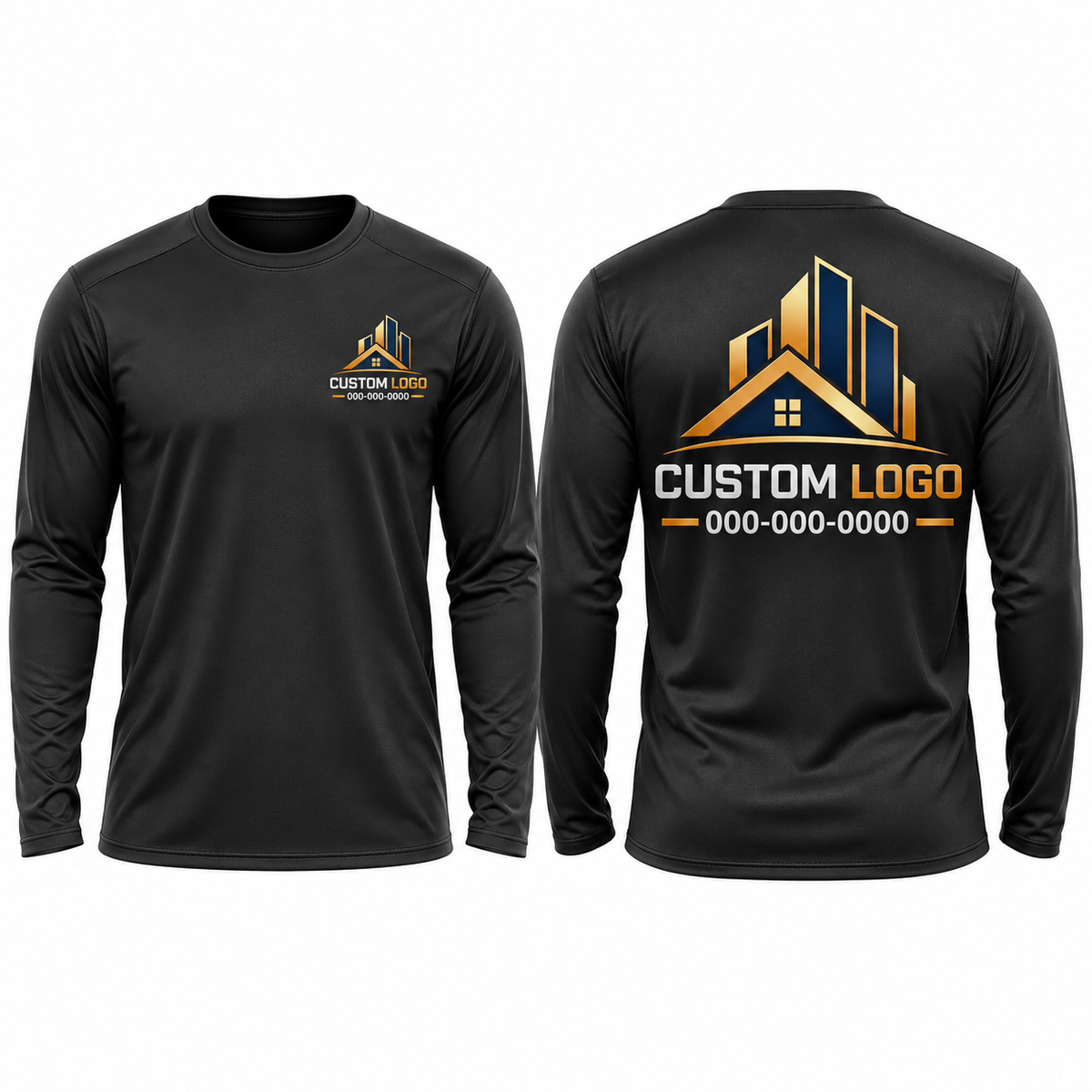 Premium Custom Dri Blend Long Sleeve Shirts